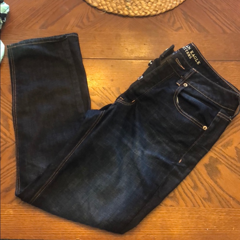 AMERICAN EAGLE TOMGIRL DARK WASH NEW